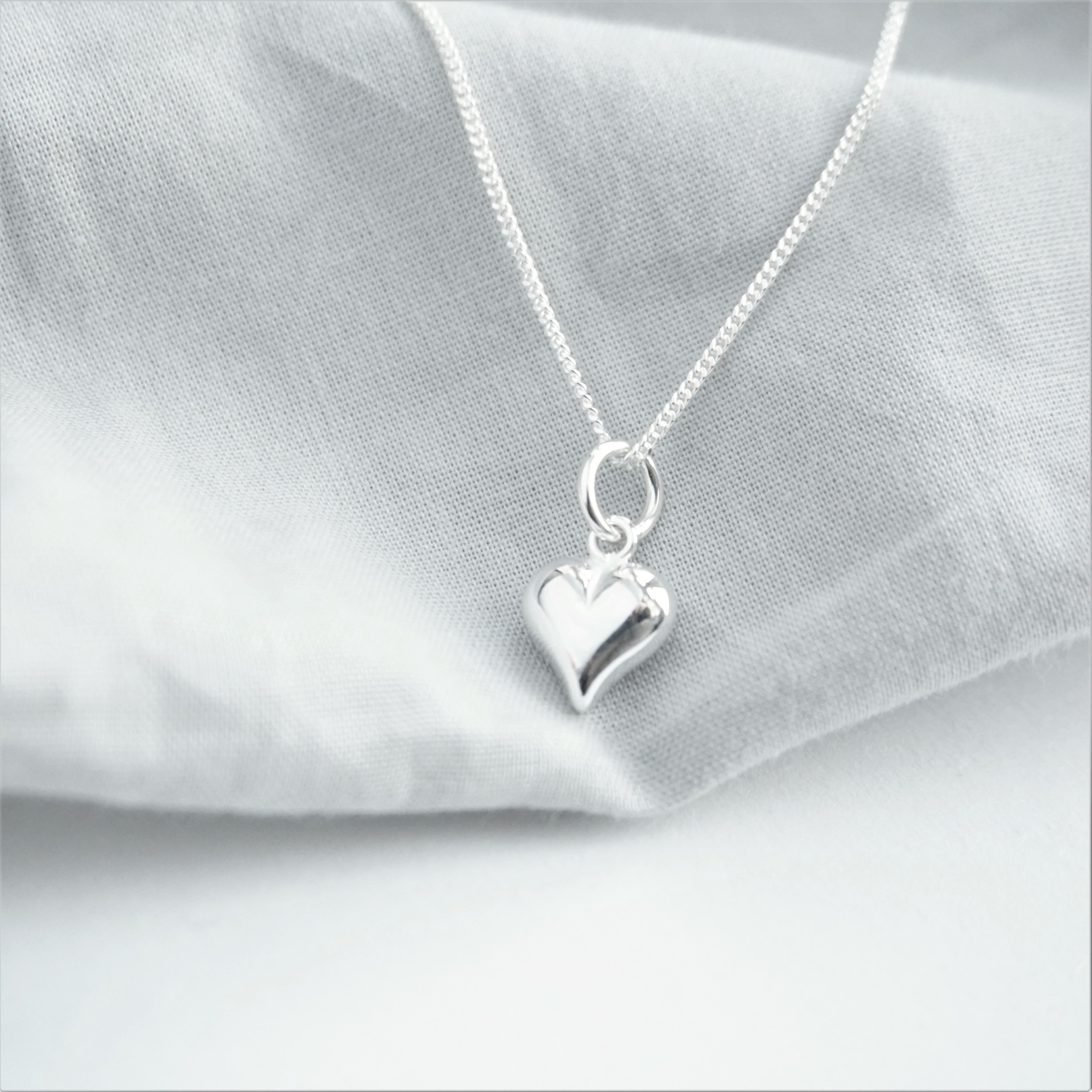 sterling silver heart necklace