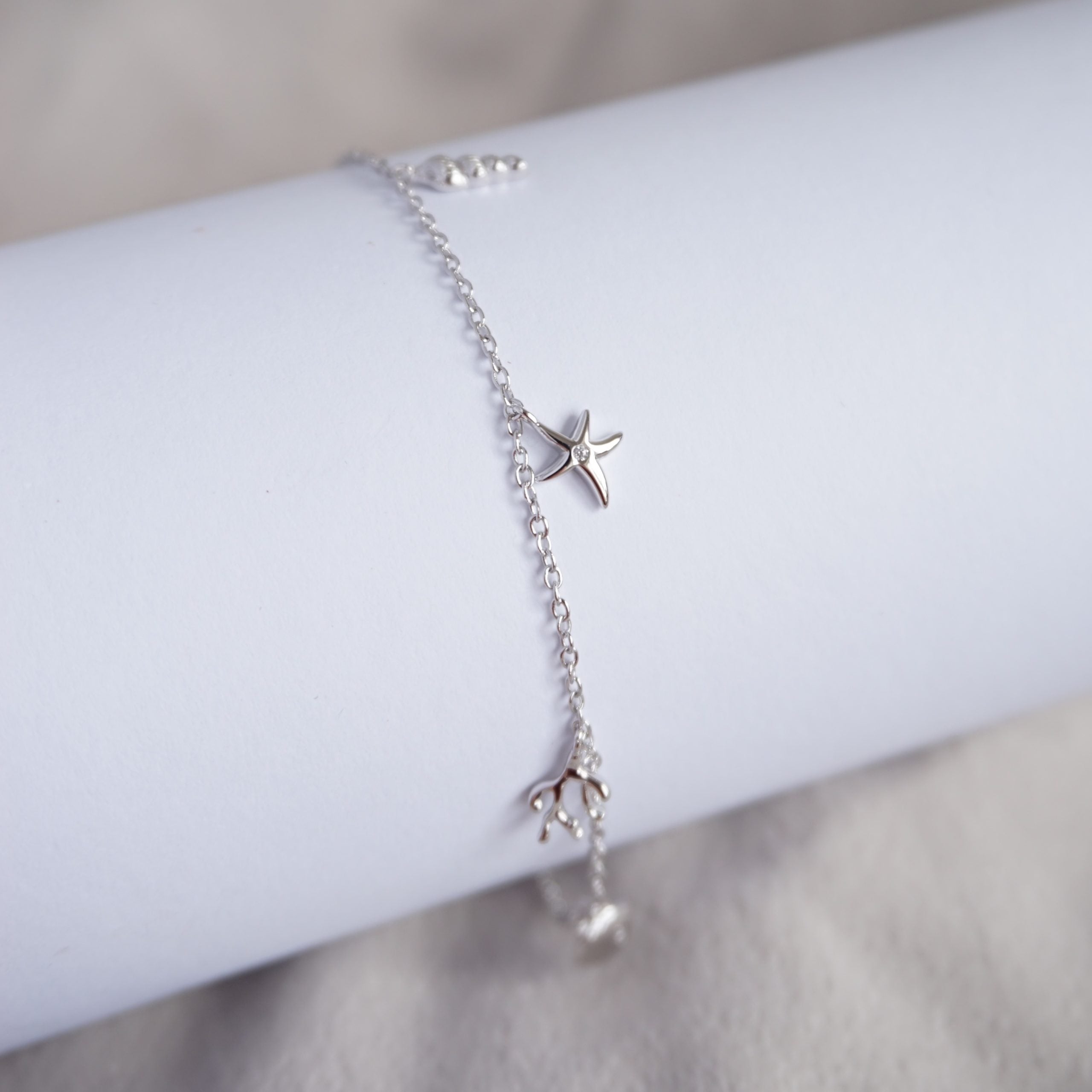 sterling silver bali beach anklet