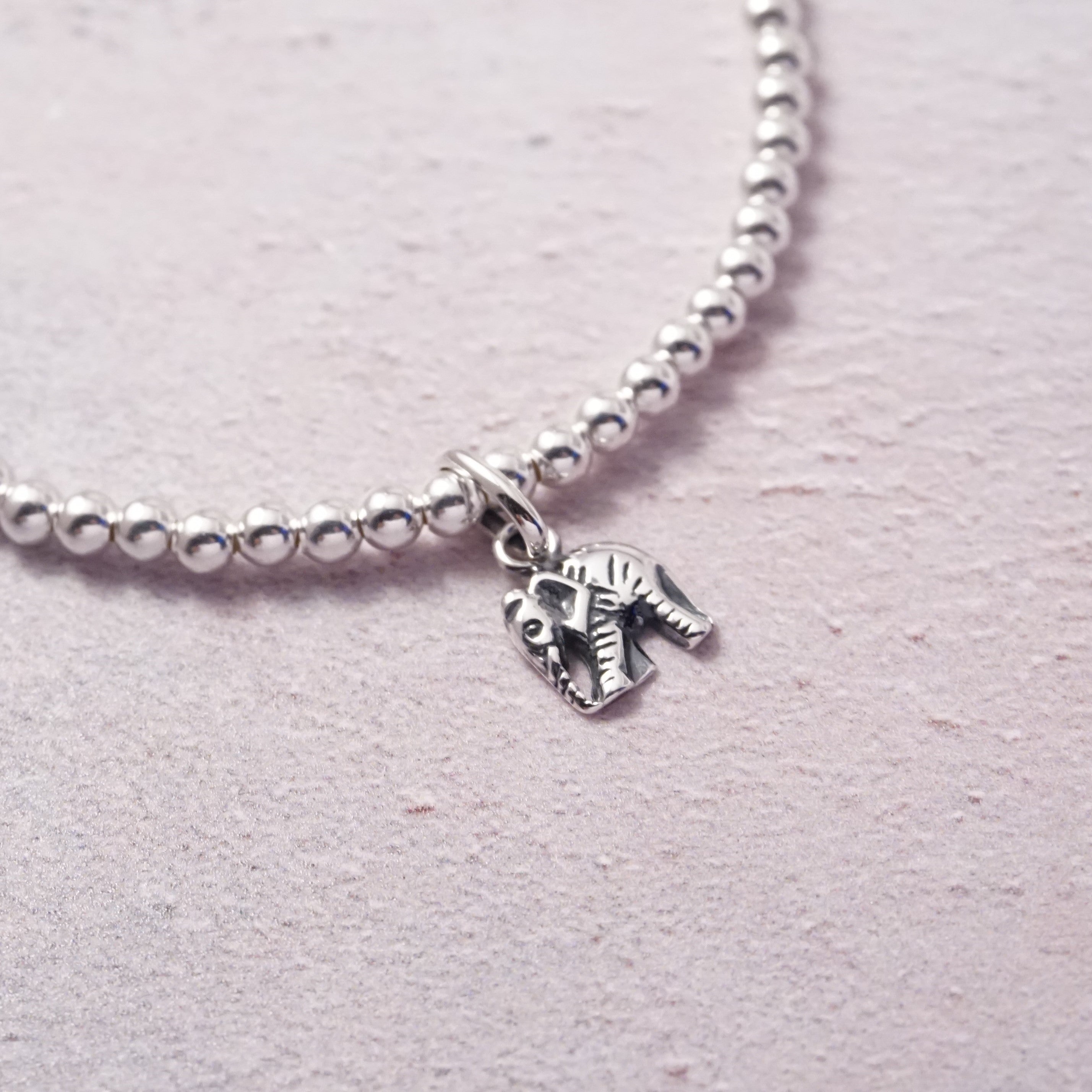 sterling silver elephant bracelet