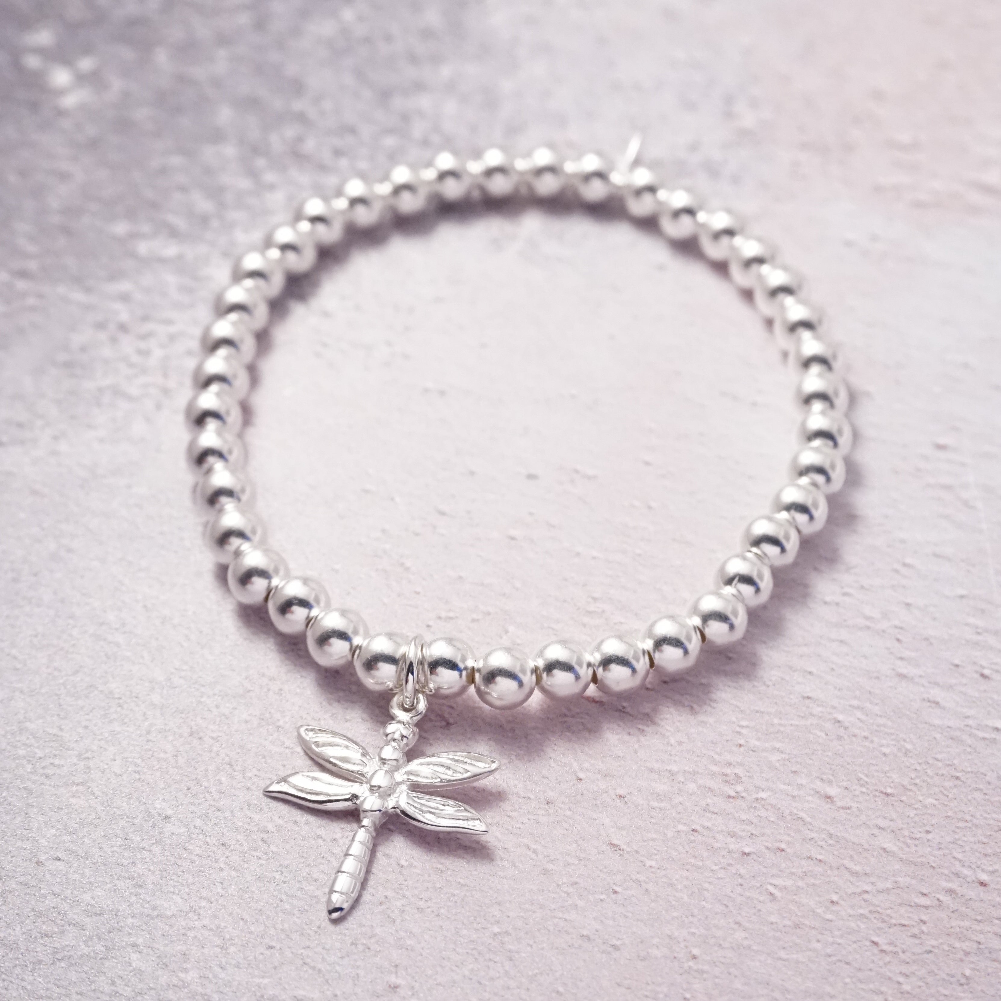 sterling silver dragonfly bracelet