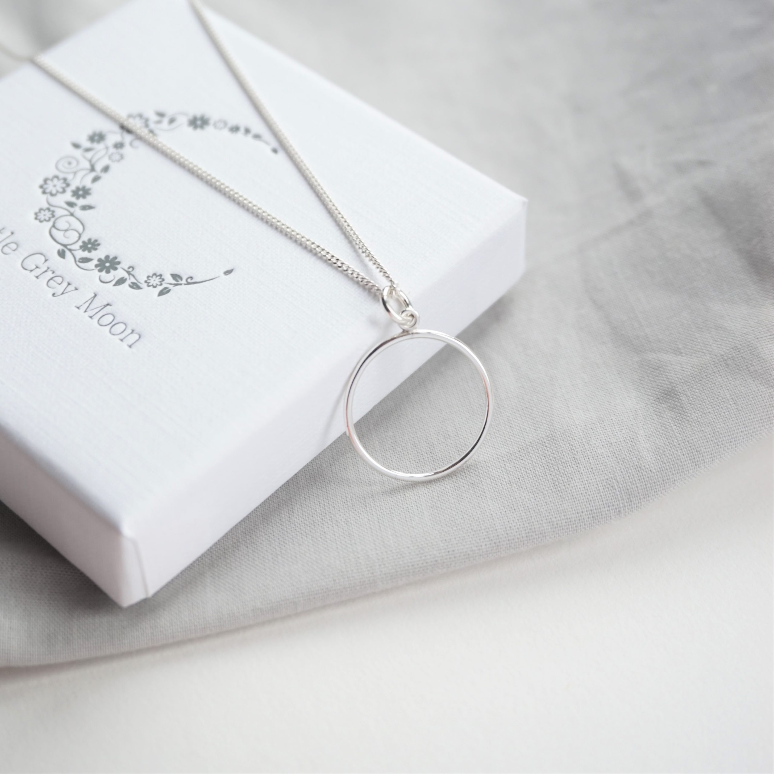 sterling silver necklace with new karma circle