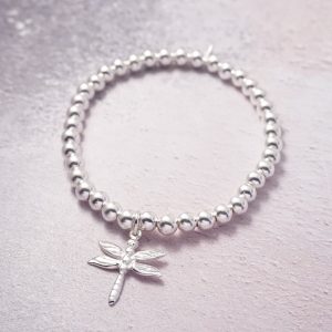 sterling silver dragonfly bracelet