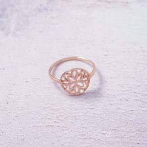 Rose Gold Flower Ring
