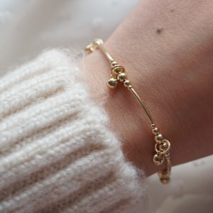 gold solar noodle bracelet