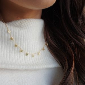 gold solar necklace