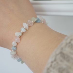 sterling silver spring gemstone bracelet