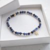 gold and sodalite bracelet with star charm