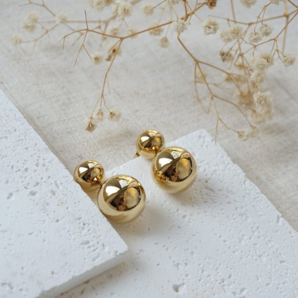 Gold blair drop earrings