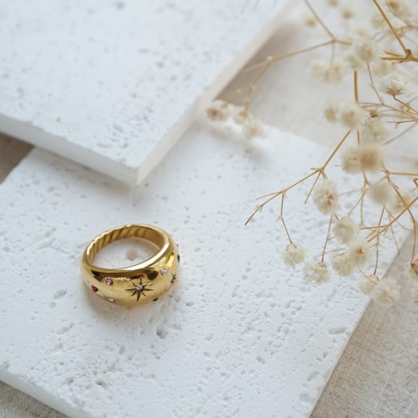 gold ophelia ring