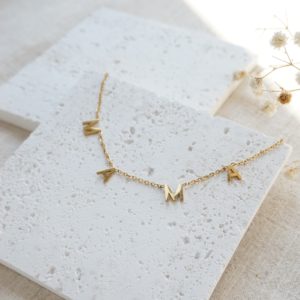 gold mama necklace